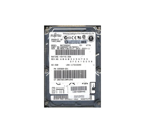 Fujitsu CA06297-B17600C1 Mobile 60GB 4200RPM ATA-100 2MB Cache 2.5-Inch Hard Drive Fujitsu Part Number: CA06297-B17600C1