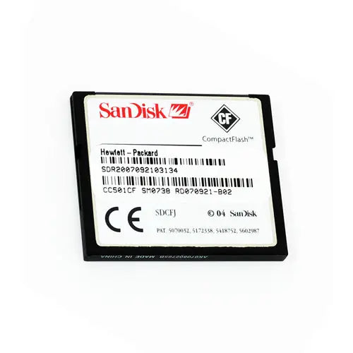 HP CC501CF 128MB CompactFlash (CF) Memory Card For LaserJet 3600/3800/4240/CP3505/M9040 Printers HP Part Number: CC501CF