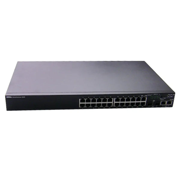 Dell CM244 PowerConnect 3524 24 X Ports 10/100Base-TX + 2 X Ports GE + 2 X Ports SFP Shared + 2 X Ports Layer 3 Managed 1U Rack-Mountable Stackable Fast Ethernet Network Switch Dell Part Number: CM244