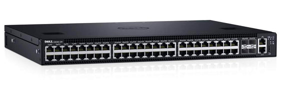 Dell CXK54 PowerSwitch S3048-ON 48 X RJ-45 Ports 10/100/1000Base-T + 4 X SFP+ 10GBase-X Layer 3 Managed 1U Rack-Mountable Gigabit Ethernet Network Switch With 1x Standard (I/O To Psu) Air Flow, Single Power Supply And Rails Dell Part Number: CXK54