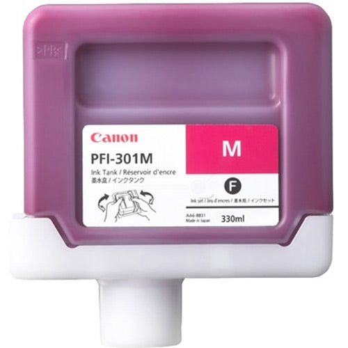 Genuine Canon PFI-301M Magenta Ink Cartridge (1488B001AA) – 330mL  1488B001AA