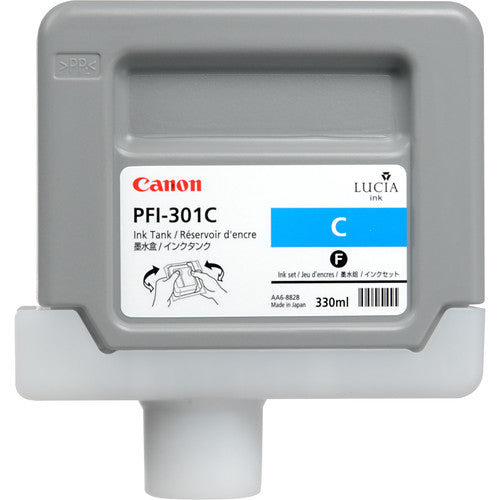Canon PFI-301C Cyan Ink Tank (330mL) 1487B001AA