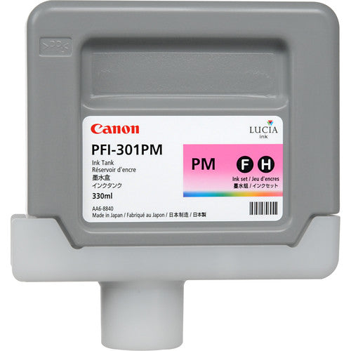 Canon PFI-301PM Photo Magenta Ink Tank (330mL) 1491B001AA