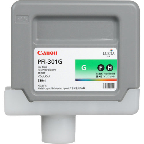 Canon PFI-301G Green Ink Tank (330mL)  1493B001AA