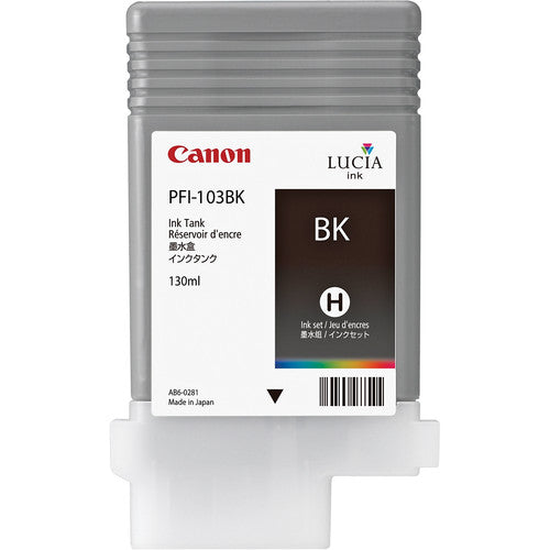 Canon PFI-103BK Black Ink Tank (130mL) 2212B001AA