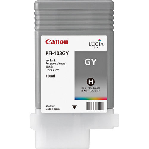 Canon PFI-103GY Gray Ink Tank (130mL) 2213B001AA