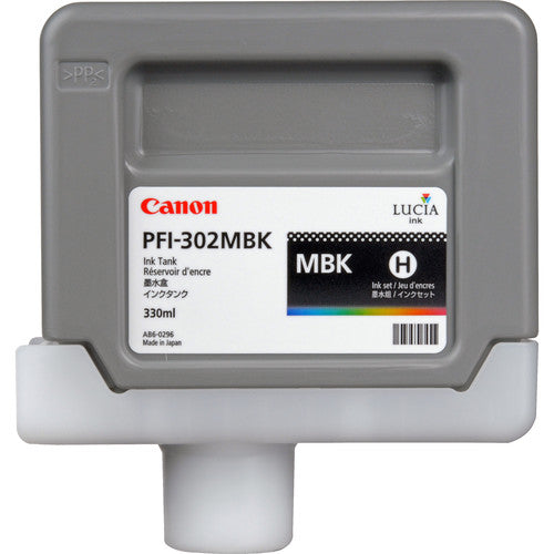 Canon PFI-302 Matte Black Ink Tank (330mL) 2215B001AA