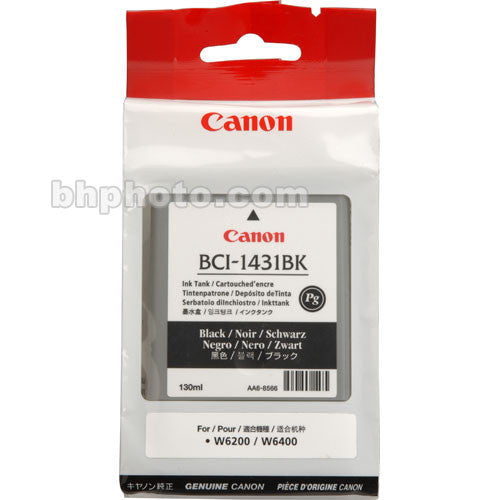 Genuine Canon BCI-1431BK Black Ink Tank (130 ml) 8963A001AA