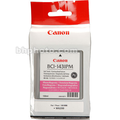 Genuine Canon BCI-1431PM Photo Magenta Ink Tank (130 ml) 8974A001AA