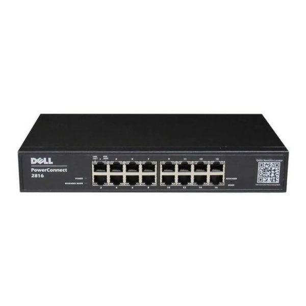 Dell D559K PowerConnect 2800 Series 2816 16 X Ports 10/100/1000Base-T Layer 3 Managed 1U Rack-Mountable Gigabit Ethernet Network Switch Dell Part Number: D559K