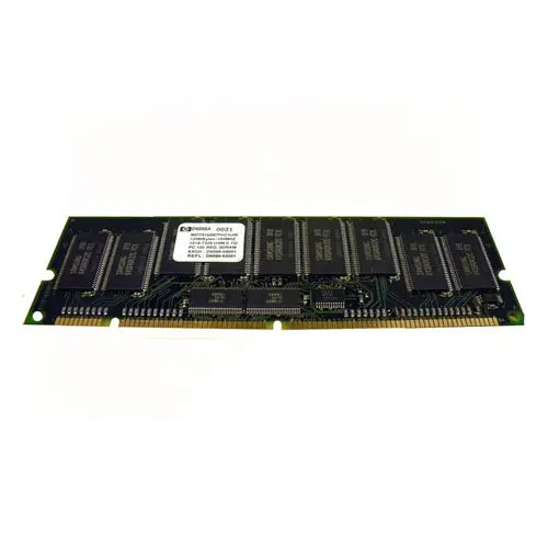 HP D6098A 128MB 100MHz PC100 ECC Registered CL2 168-Pin RDIMM 3.3V Memory Module HP Part Number: D6098A