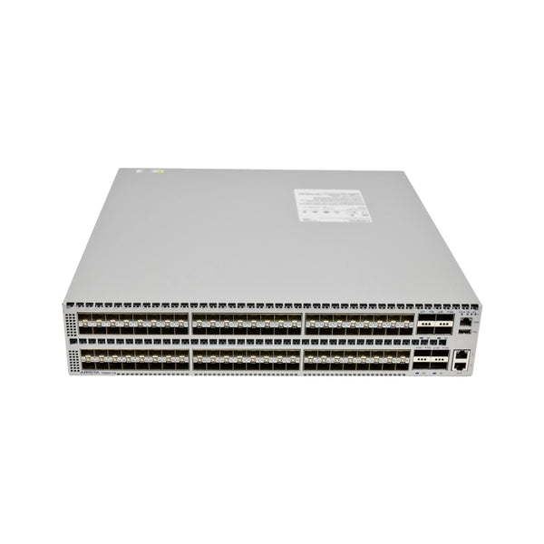 Arista DCS-7050SX-128-F 7050SX Series 7050SX-128 96 X 10GBase-X + 8 X Ports QSFP+ Front-To-Rear Airflow + Dual AC Power Supplies Layer 3 Manged 2U Rack-Mountable Gigabit Ethernet Network Switch Arista Part Number: DCS-7050SX-128-F