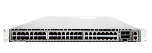 Arista DCS-7050T-52-F 7050 Series 7050T-52 48 X RJ-45 Ports 10GBase-T + 4 X SFP+ Ports Front-To-Rear Airflow Layer 3 Managed 1U Rack-Mountable Gigabit Ethernet Network Switch Arista Part Number: DCS-7050T-52-F