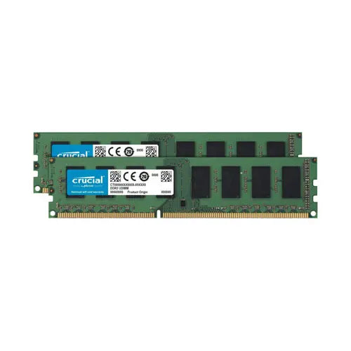 Crucial Technology CT953077 8GB Kit (2 X 4GB) DDR3-1066MHz PC3-8500 ECC Unbuffered CL7 240-Pin DIMM Memory Crucial Part Number: CT953077