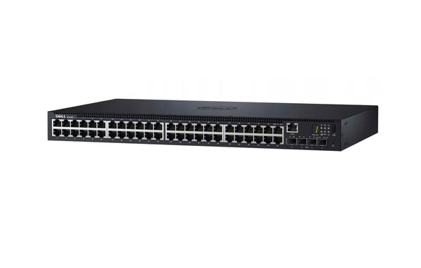 Dell FDH81 PowerSwitch N1500 Series N1548P 48xPorts PoE+ 10/100/1000Base-T + 4xSFP+ Ports Layer3 Managed 1U Gigabit Ethernet Switch Dell Part Number: FDH81