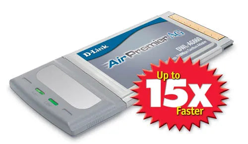 D-Link DWL-AG660 AirPremier 32-Bit CardBus 54Mbit/S 802.11a/B/G 5.8GHz Tri-Mode Dual Band Wireless Network Adapter D-Link Part Number: DWL-AG660