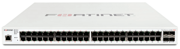 Fortinet FS-248E-POE FortiSwitch 48x Ports 24x Ports GE PoE + 24 X GE Network + 4 X SFP(Mini-GBIC)1U L3 Managed Ethernet Switch Fortinet Part Number: FS-248E-POE
