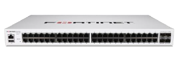 Fortinet FS-448E-FPOE FortiSwitch 448E-FPOE 48-Ports RJ-45 + 4-Ports SFP+ Layer3 Managed 1U Rack-Mountable Network Switch Fortinet Part Number: FS-448E-FPOE