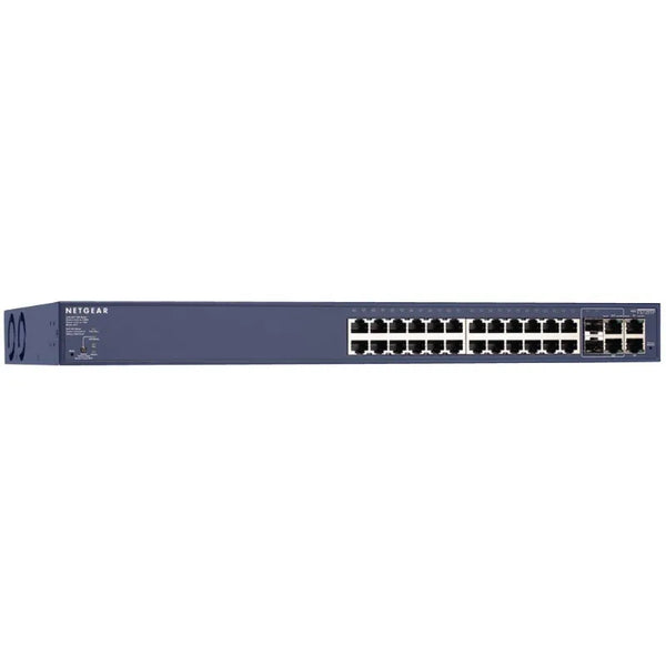 Netgear FS728TP ProSafe 24x Ports PoE 10/100Base-T + 2 X Copper + 2 X Combo Copper/SFP Ports Managed 1U Rack-Mountable Fast Ethernet Network Switch Netgear Part Number: FS728TP