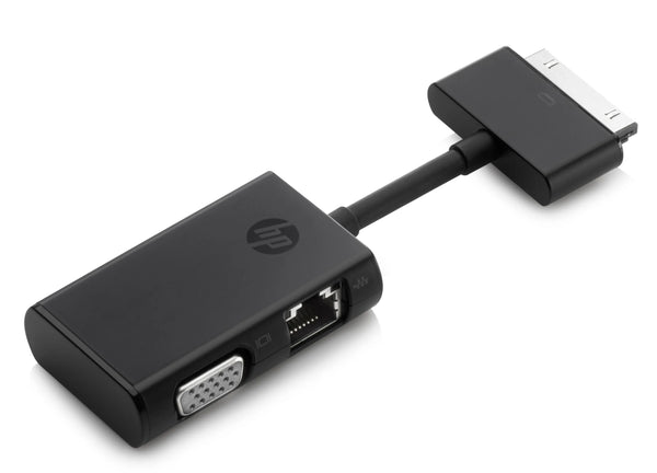 HP G7U78AA Dock Connector To Ethernet & VGA Adapter HP Part Number: G7U78AA