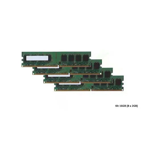 HP GL643AV 16GB Kit (8x2GB) DDR2-667/PC2-5300 FB-DIMM 240-Pin CL5 Dual Rank X4 Fully Buffered Memory Module HP Part Number: GL643AV