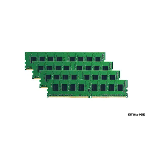 HP GM573AV 32GB Kit (8x4GB) DDR2-667/PC2-5300 FB-DIMM 240-Pin CL5 Dual Rank x4 Fully Buffered Memory Module HP Part Number: GM573AV