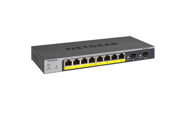 Netgear GS110TPV3 GS110TP 8 X RJ-45 Ports PoE 10/100/1000Base-T + 2 X SFP Ports Layer 3 Managed Gigabit Ethernet Network Switch Netgear Part Number: GS110TPV3