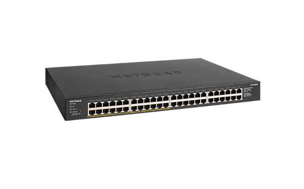 Netgear GS348PP Prosafe 300 Series GS348P 48 X RJ-45 Ports PoE+ 10/100/1000Base-T Unmanaged Gigabit Ethernet Network Switch Netgear Part Number: GS348PP