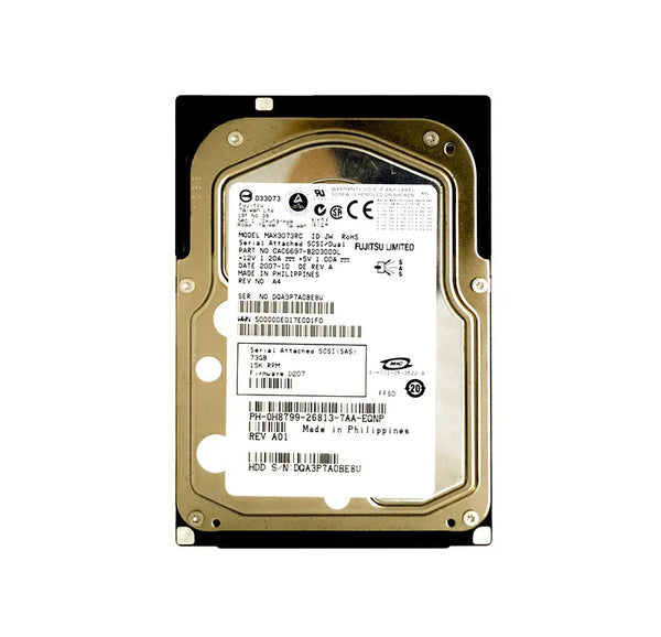 Dell H8799 73GB 15000RPM SAS 3Gb/S Hot-Pluggable 3.5-Inch Hard Drive With Tray For PowerEdge Servers Dell Part Number: H8799