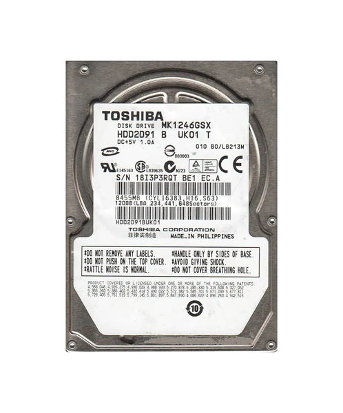 Toshiba HD2D91 120GB 5400RPM SATA 3Gb/S 8MB Cache 2.5-Inch Hard Drive Toshiba Part Number: HD2D91