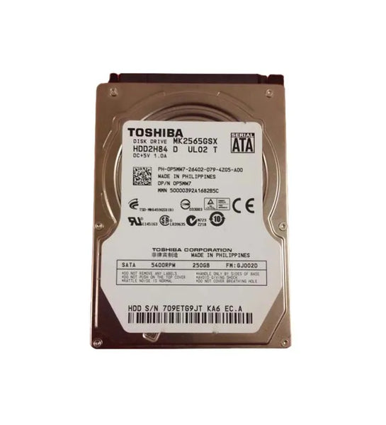 Toshiba HDD2H84A 250GB 5400RPM SATA 3Gb/S 8MB Cache 2.5-Inch Hard Drive Toshiba Part Number: HDD2H84A