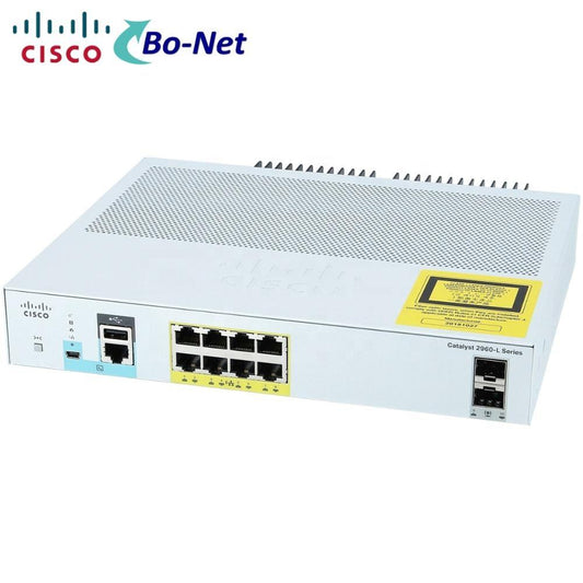 Cisco WS-C2960L-8PS-LL Catalyst 2960-L 8-Port Gigabit PoE+ Managed Switch