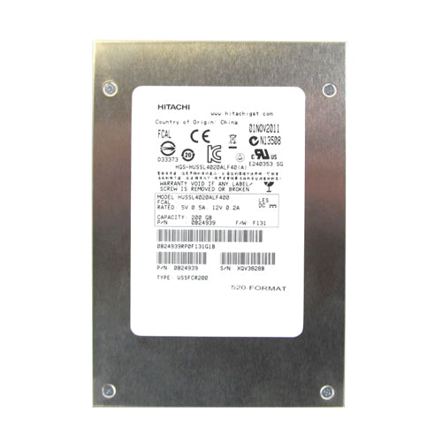 HGST HUSSL4020ALF400 Ultrastar SSD400S Series 200GB Single-Level Cell Fibre Channel 4Gb/S 3.5-Inch Solid State Drive