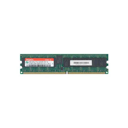 Hynix HYMP125R72MP4-E3 AA-A 2GB DDR2-400MHz PC2-3200 ECCRegistered CL3 240-Pin DIMM 1.8V Dual Rank Memory Module Hynix Part Number: HYMP125R72MP4-E3 AA-A