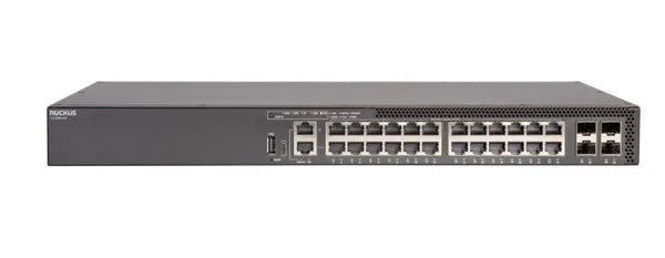 Ruckus Networks ICX 8200 24 X Ports PoE+ 10/100/1000Base-T + 4 X Ports 25GbE SFP28 Stacking Rack-Mountable Managed Switch Ruckus Networks Part Number: ICX8200-24P