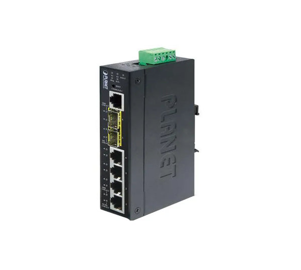 Planet IGS-5225-4T2S 4 X Ports 1000Base-T + 2 X Ports SFP Layer 2 Managed Rail-Mountable Gigabit Ethernet Industrial Switch Planet Part Number: IGS-5225-4T2S