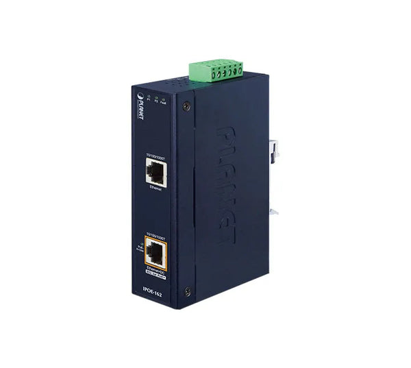 Planet Industrial IPOE-162 IEEE 802.3at Gigabit High Power Over Ethernet Injector (Mid-Span) Planet Part Number: IPOE-162