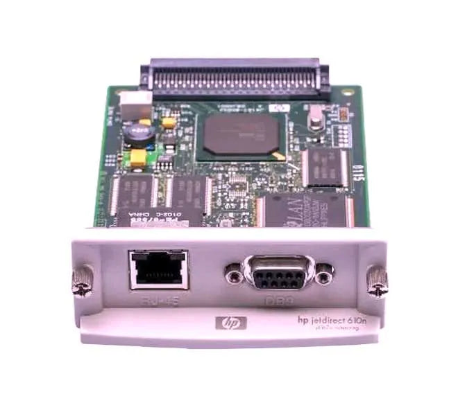 HPE J4167-60002 JetDirect 610N 1 X Port RJ-45 + 1 X DB-9 Connector Print Server