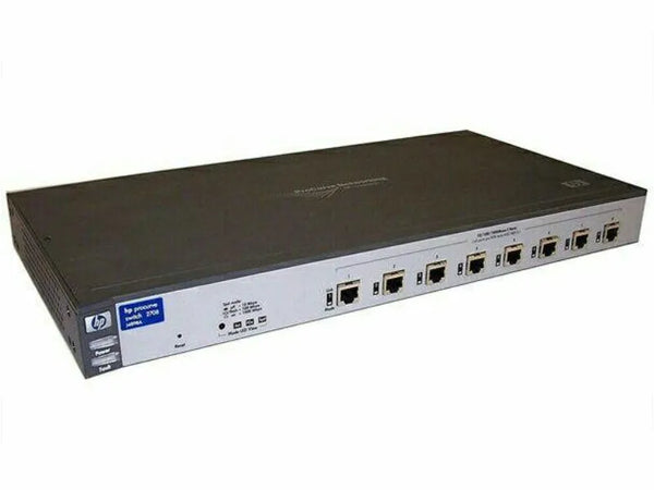 HP J4898-60001 ProCurve 2700 Series 2708 8 X Ports 10/100/1000Base-T Layer 2 Unmanaged GigaBit Ethernet Network Switch HP Part Number: J4898-60001