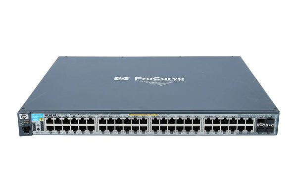 HP J9148AZ ProCurve 2910al-48G-PoE+ 44 X Ports PoE+ 10/100/1000Base-T + 4 X Dual Personality SFP (Mini-GBIC) Ports + 4 X SFP+ Ports With Optional Module Layer 3 Managed Gigabit Ethernet Network Switch HP Part Number: J9148AZ