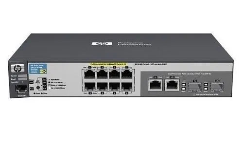 HP J9565A#ABA Aruba 2615 Series 2615-8-PoE 8xRJ-45 Ports PoE 10/100Base-TX + 2xDual-Personality Ports Layer3 Managed Fast Ethernet Switch HPE Part Number: J9565A#ABA