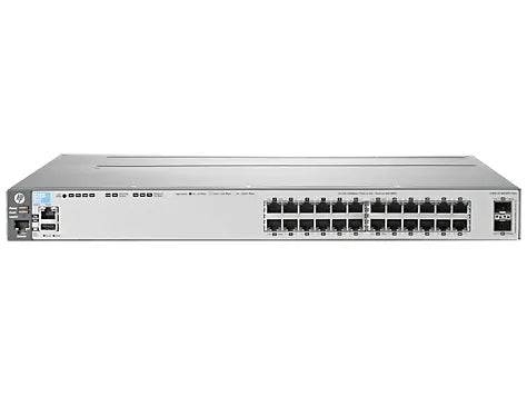 HP J9575AS Procurved 3800 Series 3800-24G-2SFP+ 24xRJ-45 Ports 10/100/1000Base-T + 2xSFP+ Ports Layer3 Managed Gigabit Ethernet Switch HP Part Number: J9575AS