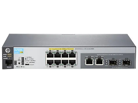 HP J9774AR 2530 Series 2530-8G-PoE+ 8 X Ports PoE+ 10/100/1000Base-T + 2 X Combo Gigabit SFP Ports Layer 2 Managed Rack-Mountable Gigabit Ethernet Network Switch HPE Part Number: J9774AR