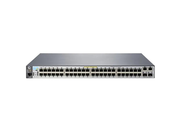 HP J9778-60201 Aruba 2530 Series 2530-48-PoE+ 48 X RJ-45 Ports PoE+ 10/100Base-TX + 2 X RJ-45 GE Ports + 2 X SFP Ports Layer 2 Managed 1U Rack-Mountable Fast Ethernet Network Switch HPE Part Number: J9778-60201