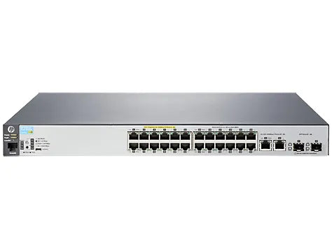 HP J9779AR Aruba 2530 Series 2530-24-PoE+ 24 X RJ-45 Ports PoE+ 10/100Base-TX + 2 X SFP Ports + 2 X RJ-45 GE Ports Layer 2 Managed Rack-Mountable Fast Ethernet Network Switch HPE Part Number: J9779AR