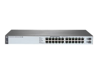 HPE J9983-61001 OfficeConnect 1820-24G-PoE+ 12 X RJ-45 Ports PoE+ 10/100/1000Base-T + 12 X RJ-45 Ports + 2 X SFP Ports Layer 2 Managed 1U Rack-Mountable Gigabit Ethernet Network Switch HPE Part Number: J9983-61001