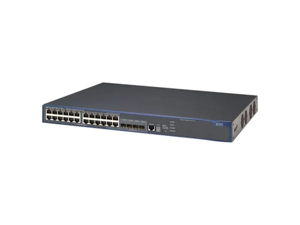 HP JD007AR ProCurve E4800 Series E4800-24G 24 X RJ-45 Ports 10/100/1000Base-T + 4 X SFP Mini-GBIC Ports Layer 4 Managed Rack-Mountable Stackable Gigabit Ethernet Network Switch HP Part Number: JD007AR
