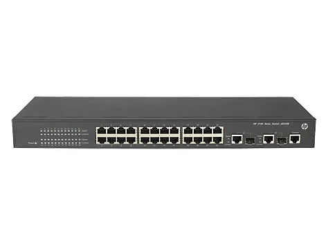 HP JD320-61201 FlexNetwork A3100-24 V2 EI 24 X RJ-45 Ports 10/100Base-TX + 2 X Dual Personality Ports SFP/RJ-45 Layer 2 Managed Fast Ethernet Network Switch HPE Part Number: JD320-61201
