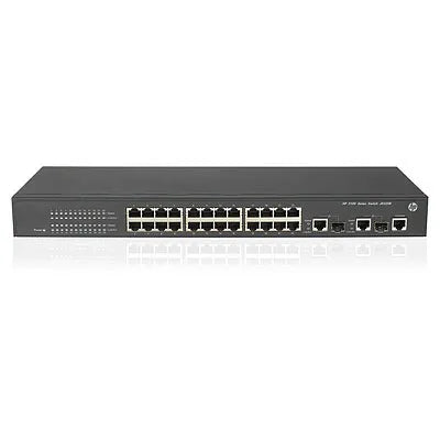 HP JD320B FlexNetwork A3100-24 V2 EI 24 X RJ-45 Ports 10/100Base-TX + 2 X Dual Personality Ports SFP/RJ-45 Layer 2 Managed Fast Ethernet Network Switch HPE Part Number: JD320B