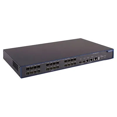 HP JD338A A3610-24-SFP 24xSFP Ports 10/100Base-TX + 2xSFP GBE + 2xRJ-45 Ports Layer 4 Managed 1U Fast Ethernet Switch HPE Part Number: JD338A